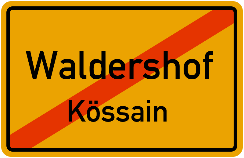 Ortsschild Waldershof