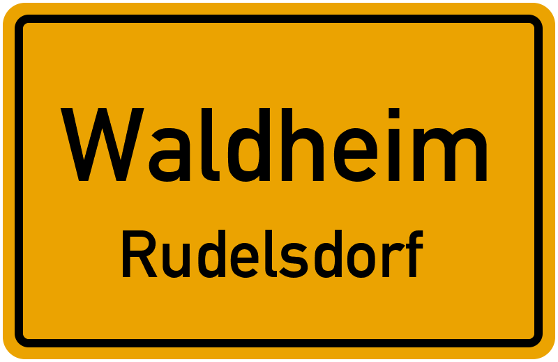 Ortsschild Waldheim