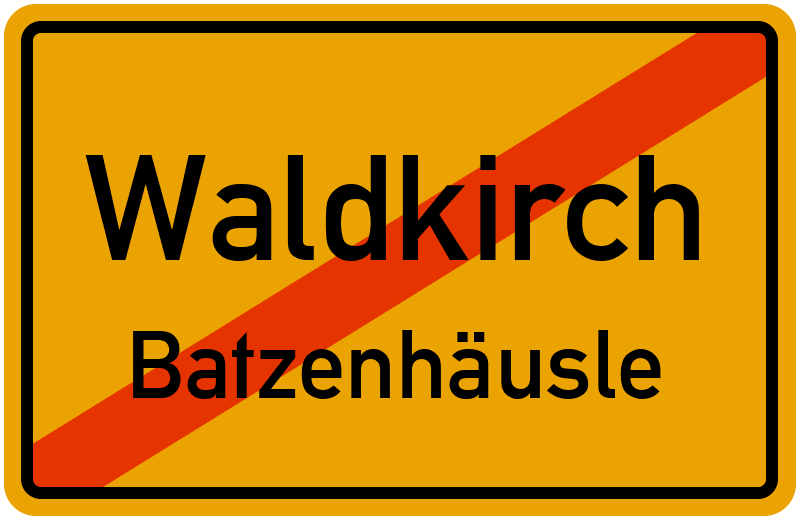 Ortsschild Waldkirch