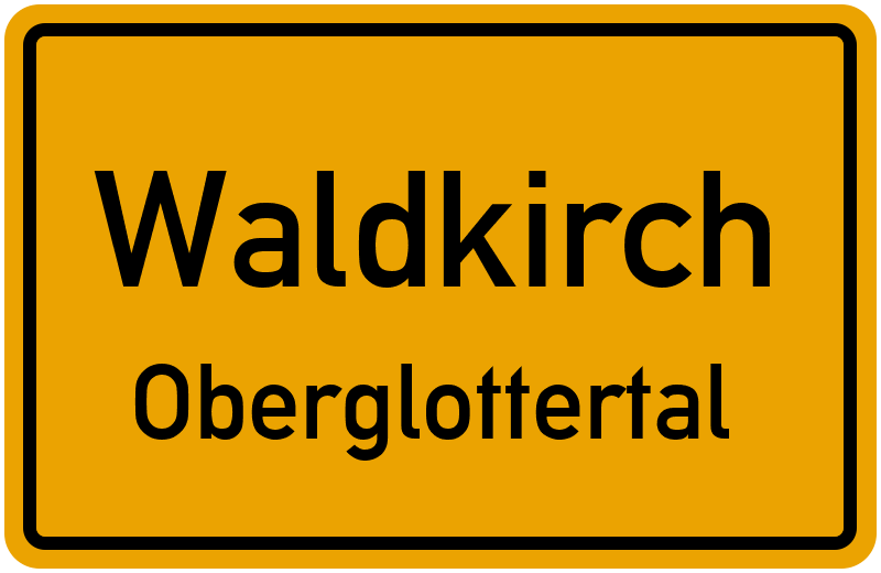 Ortsschild Waldkirch