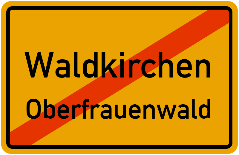Ortsschild Waldkirchen