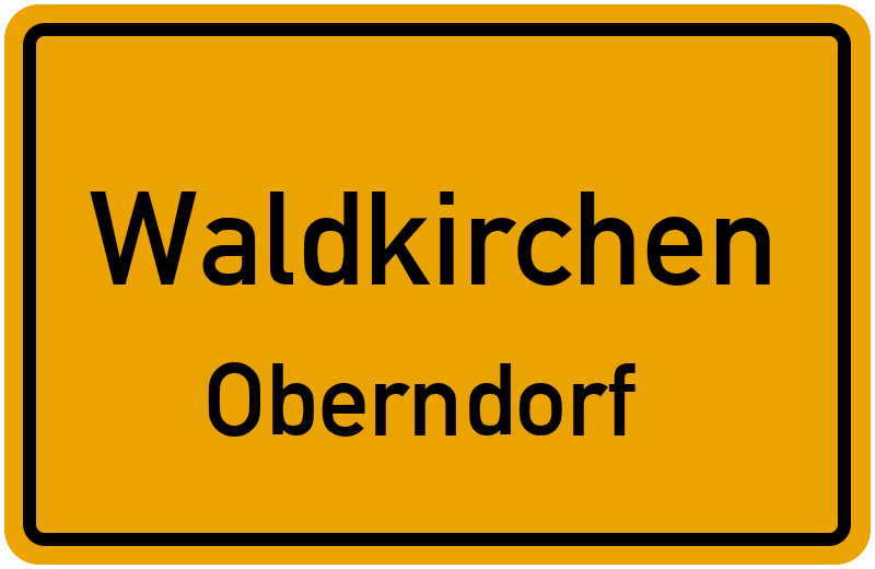 Ortsschild Waldkirchen