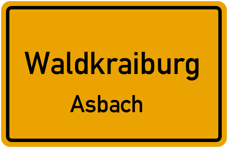 Ortsschild Waldkraiburg