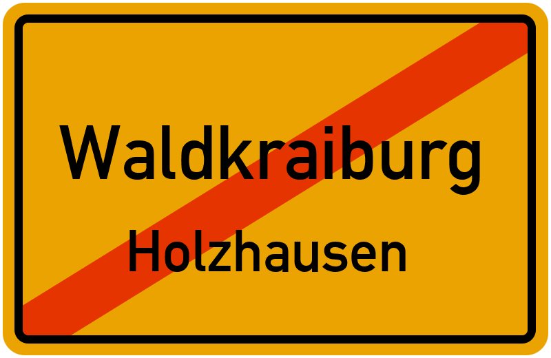 Ortsschild Waldkraiburg