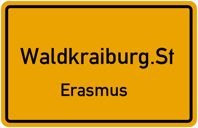 Ortsschild Waldkraiburg.St