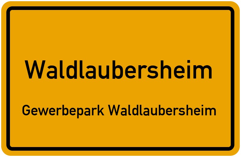 Ortsschild Waldlaubersheim