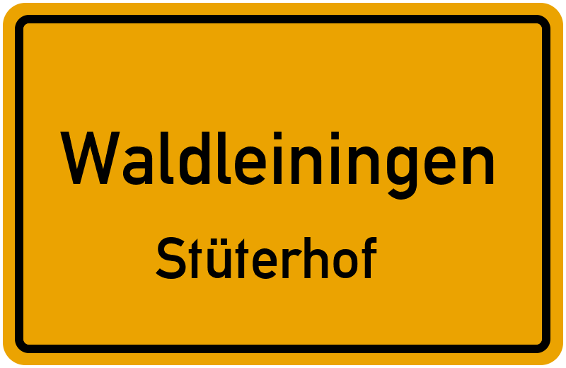 Ortsschild Waldleiningen