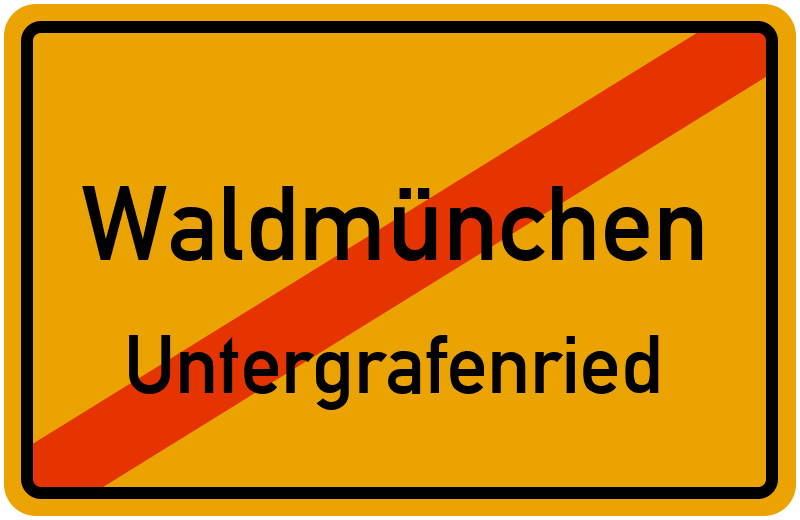 Ortsschild Waldmünchen