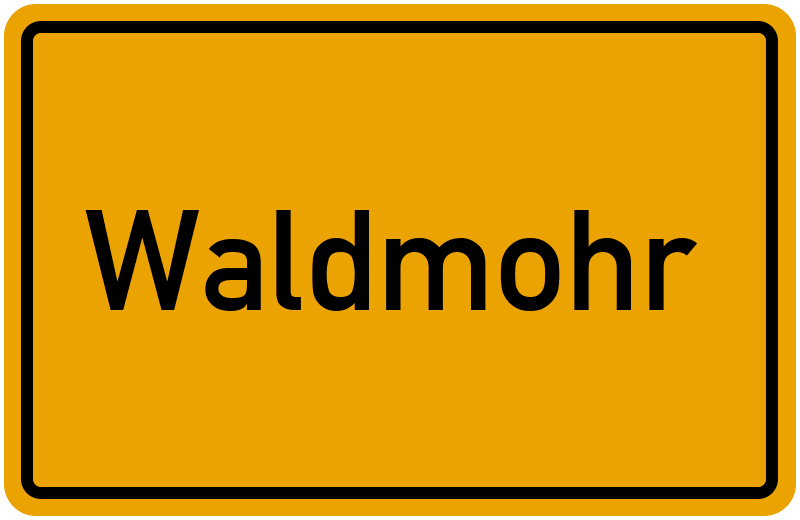 Ortsschild Waldmohr
