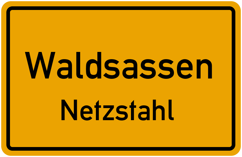 Ortsschild Waldsassen
