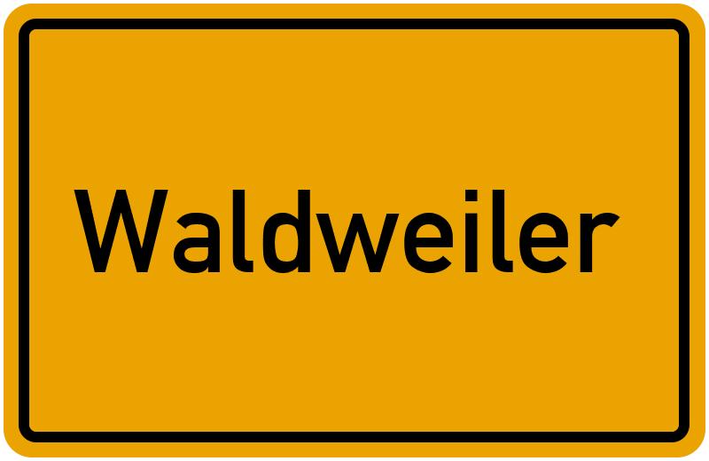Ortsschild Waldweiler