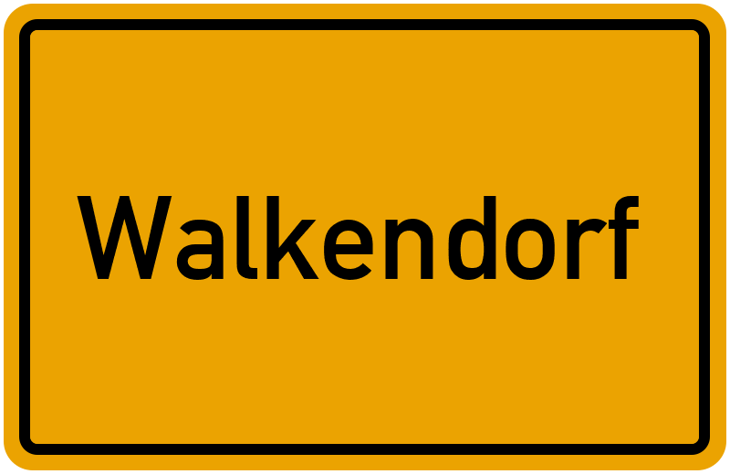 Ortsschild Walkendorf