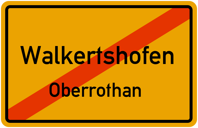 Ortsschild Walkertshofen