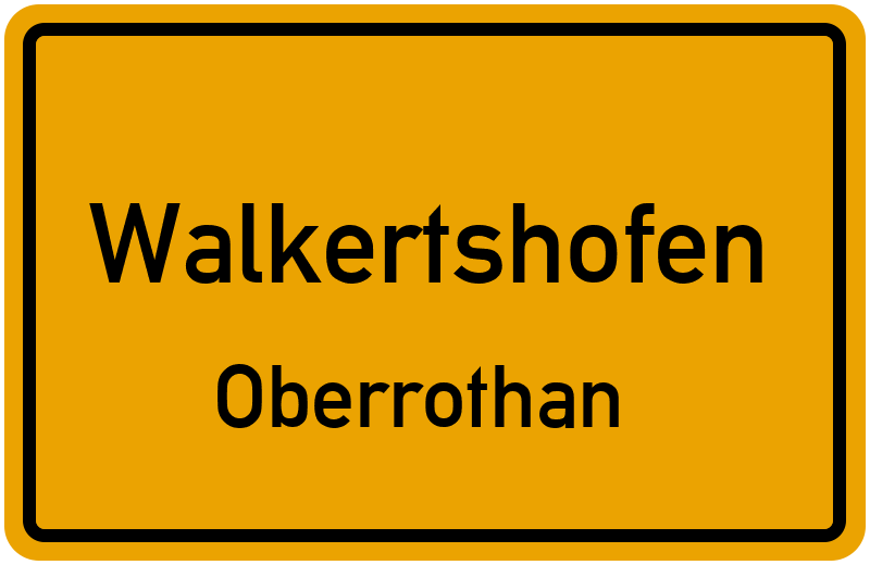 Ortsschild Walkertshofen