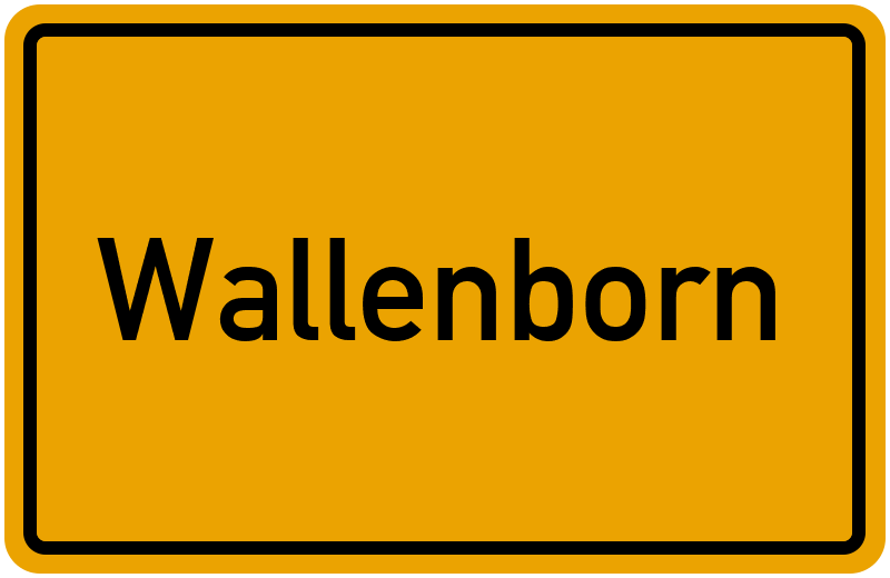 Ortsschild Wallenborn