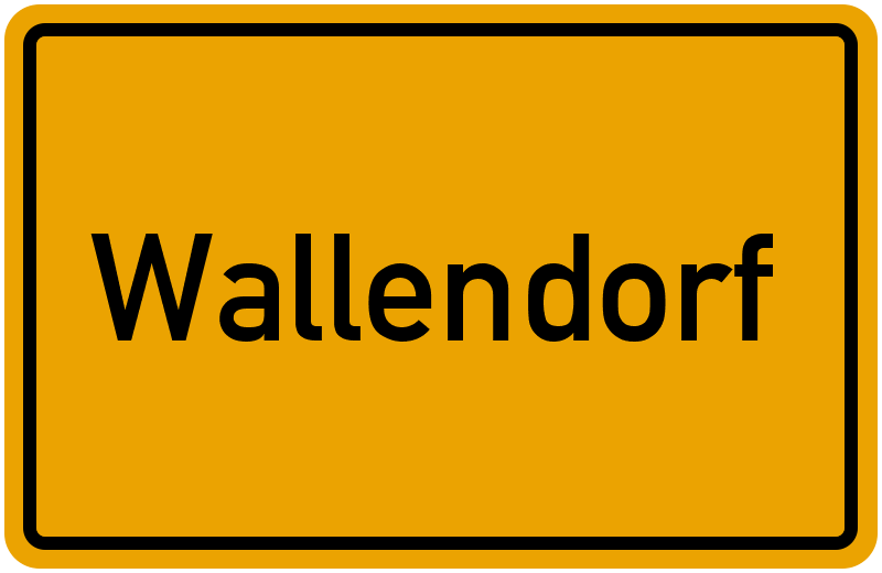 Ortsschild Wallendorf