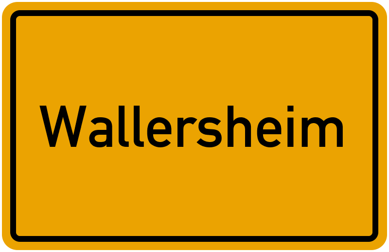 Ortsschild Wallersheim