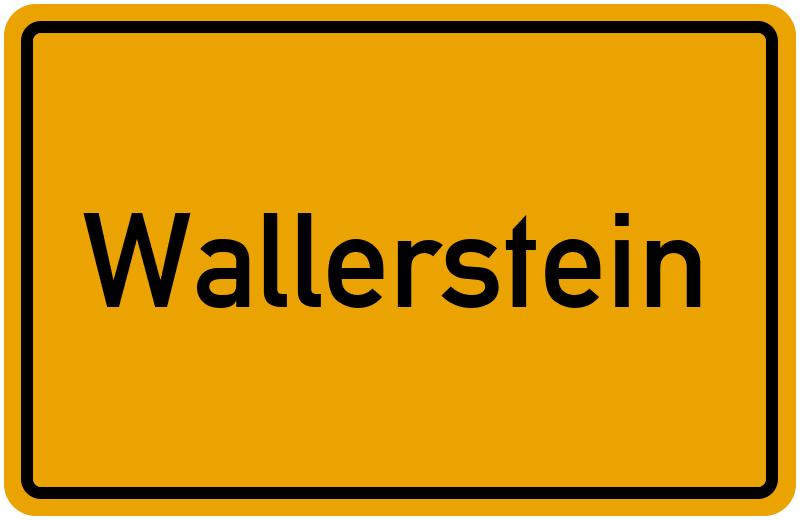 Ortsschild Wallerstein
