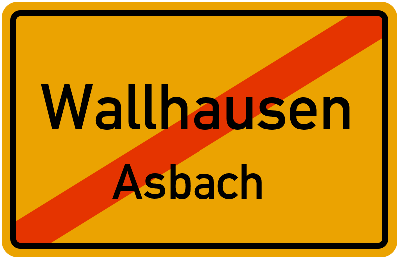 Ortsschild Wallhausen