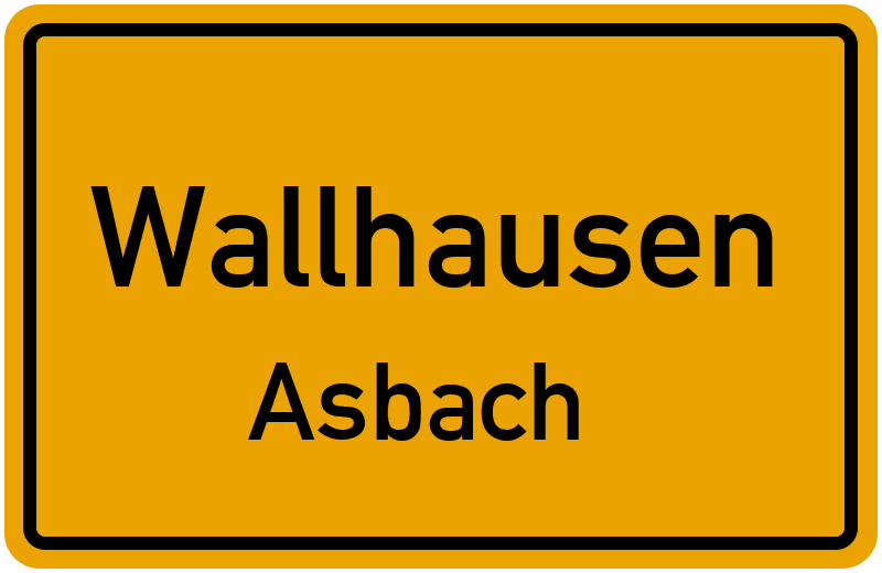 Ortsschild Wallhausen