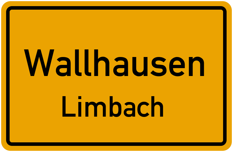 Ortsschild Wallhausen