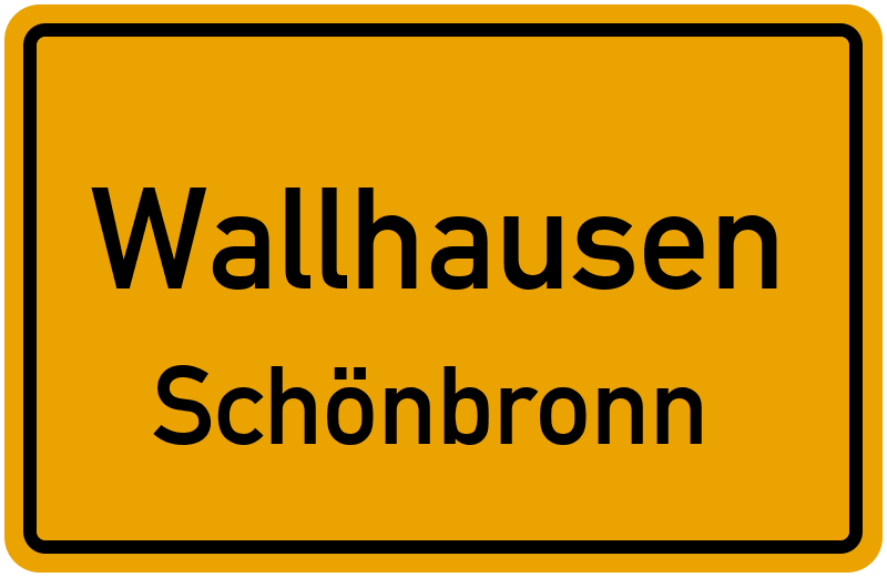 Ortsschild Wallhausen