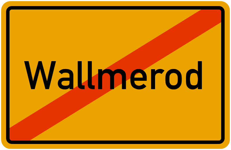 Ortsschild Wallmerod