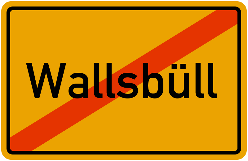 Ortsschild Wallsbüll