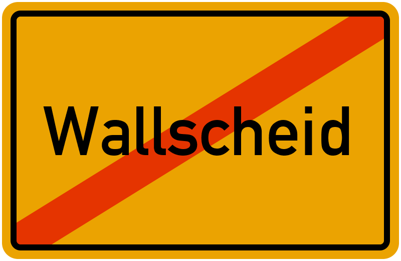Ortsschild Wallscheid