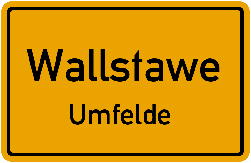 Ortsschild Wallstawe