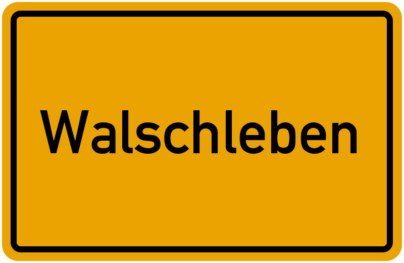 Ortsschild Walschleben