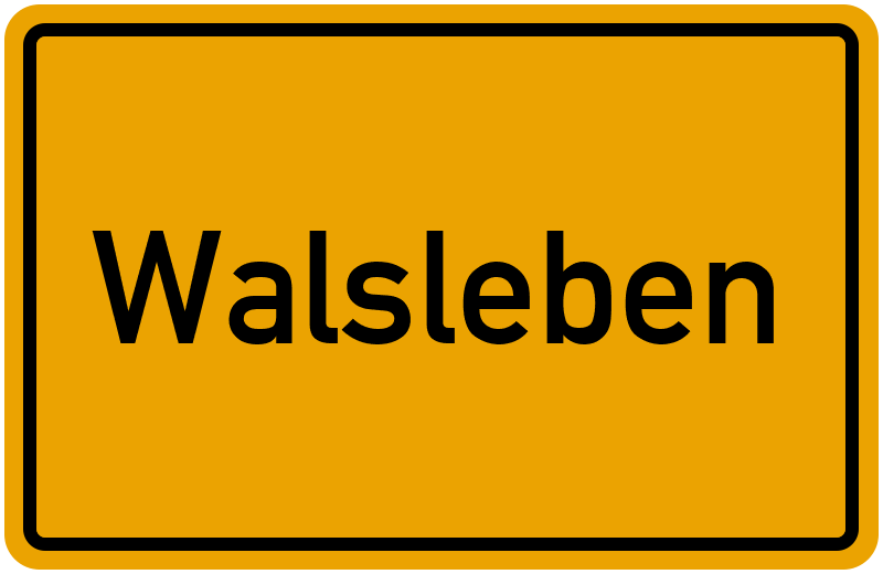 Ortsschild Walsleben