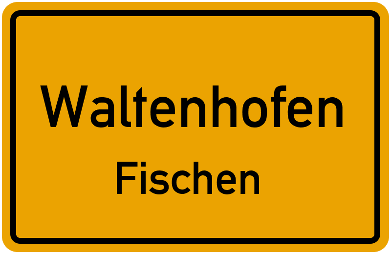 Ortsschild Waltenhofen