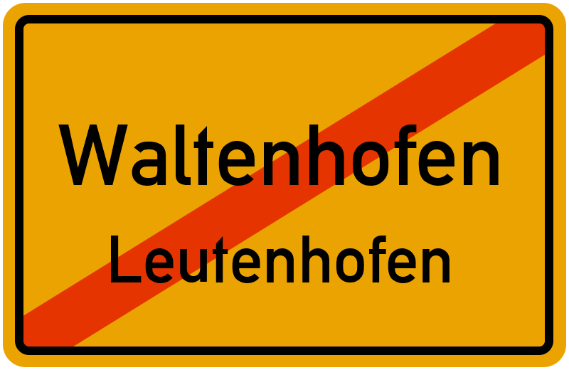 Ortsschild Waltenhofen