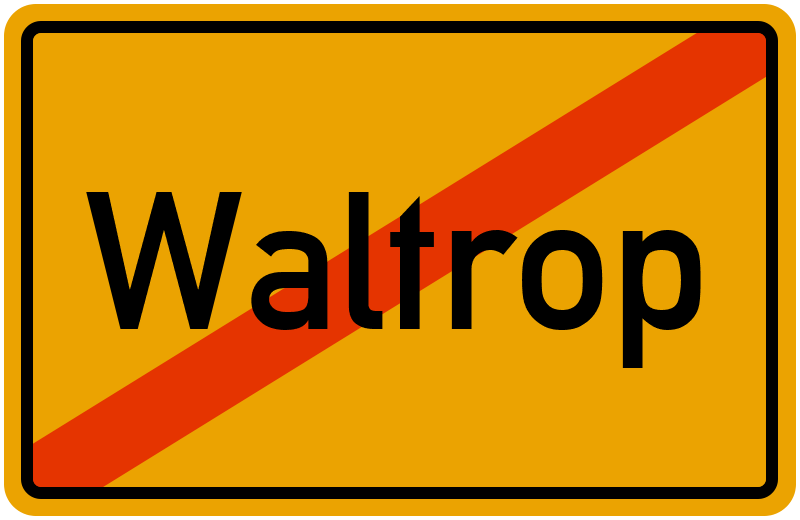 Ortsschild Waltrop