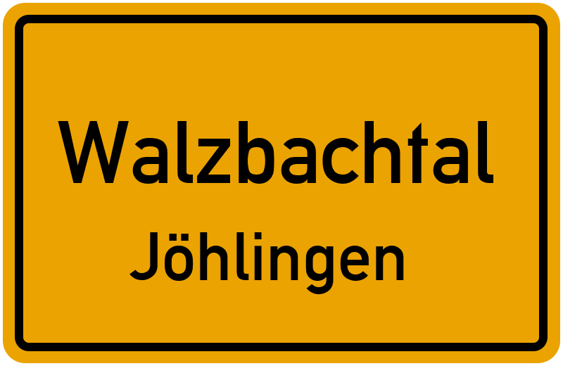 Ortsschild Walzbachtal
