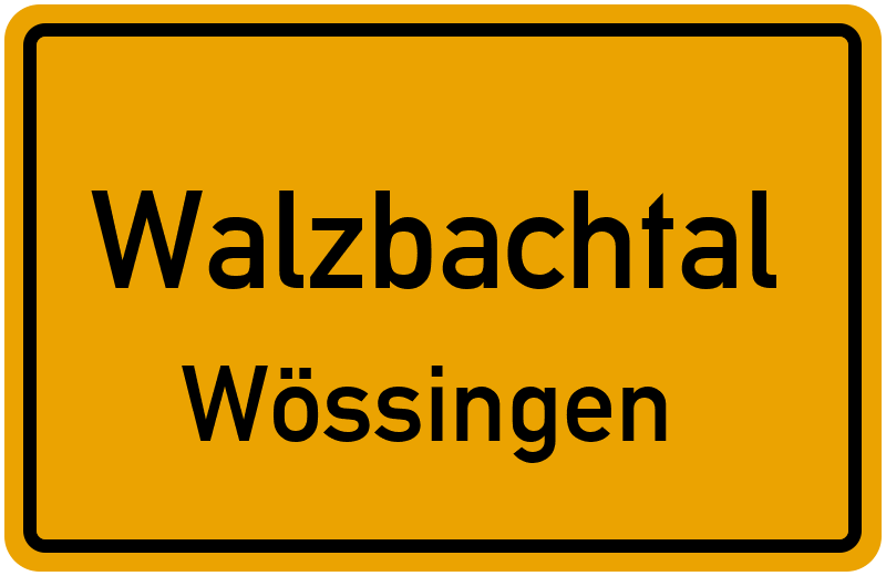 Ortsschild Walzbachtal