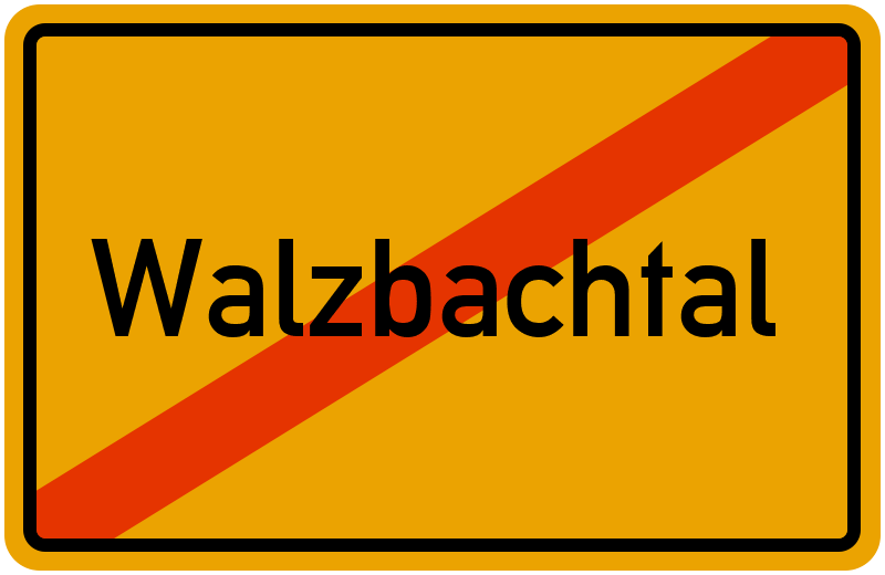 Ortsschild Walzbachtal