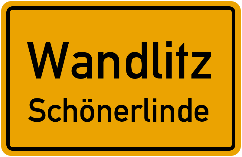 Ortsschild Wandlitz