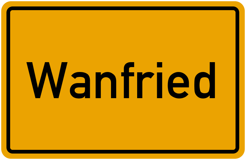 Ortsschild Wanfried