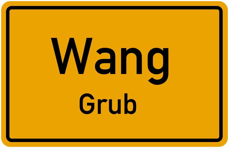 Ortsschild Wang