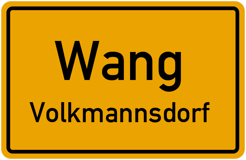 Ortsschild Wang