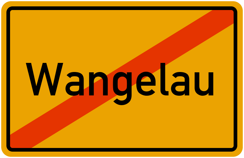 Ortsschild Wangelau