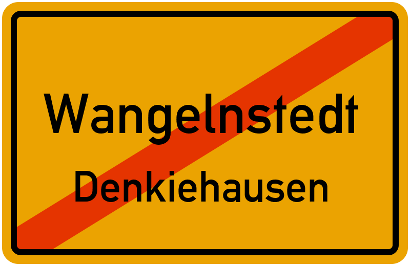 Ortsschild Wangelnstedt