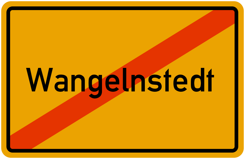 Ortsschild Wangelnstedt