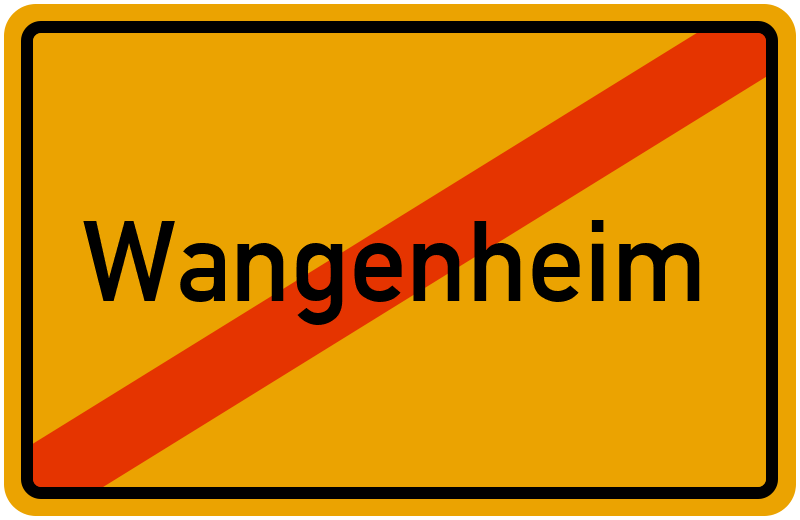 Ortsschild Wangenheim