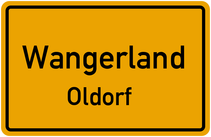 Ortsschild Wangerland