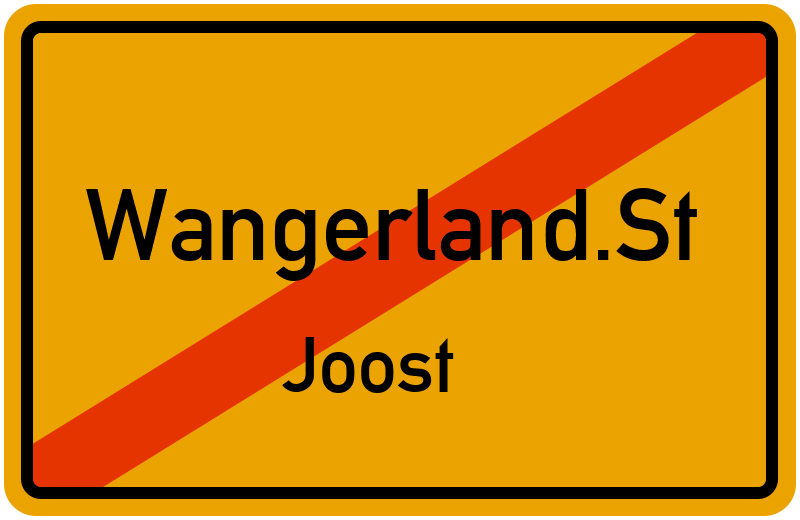 Ortsschild Wangerland.St