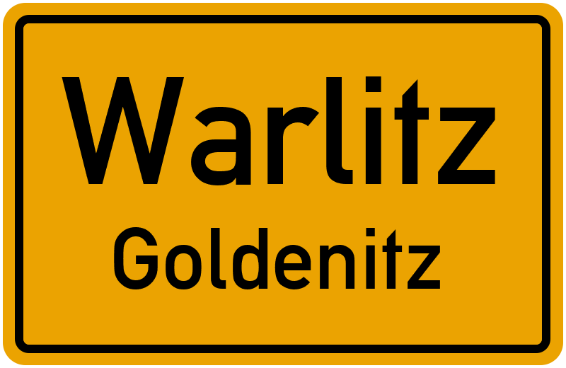 Ortsschild Warlitz