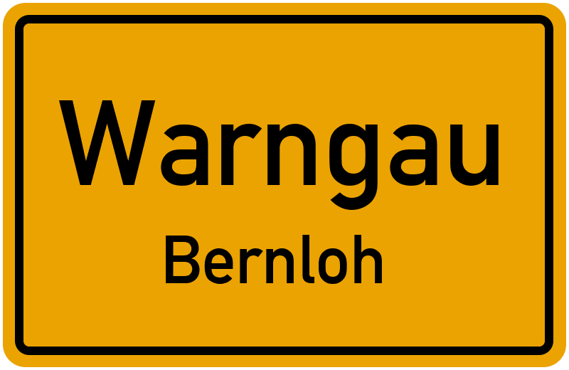 Ortsschild Warngau
